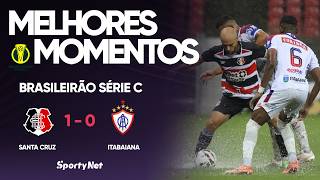 EM JOGO MOLHADO O SANTA CRUZ VENCE! Melhores Momentos - Santa Cruz 1 X 0 Itabaiana