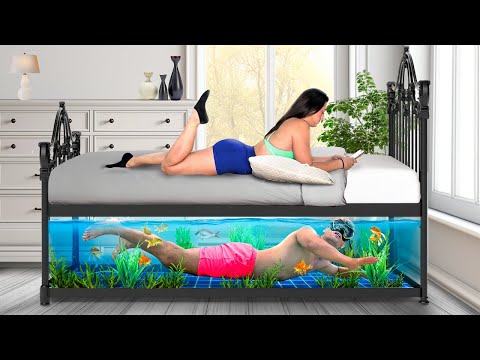 I Built a Secret Fish Tank Under my Bed!