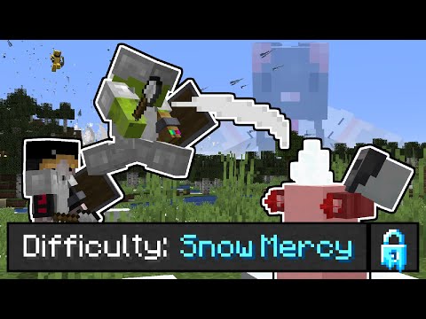 doctor4t - I surprised my friends with my custom Minecraft "Snow Mercy" difficulty...