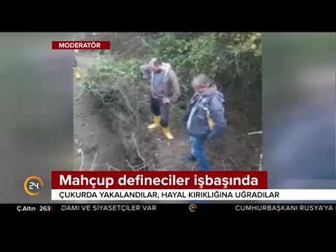Mahçup defineciler çukurda böyle yakalandılar