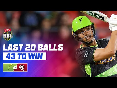 43 OFF 20! Green and Maddinson Power Thunder Past Renegades | #BBL15