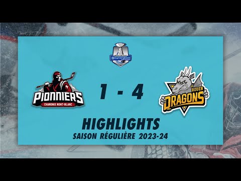 Pionniers de Chamonix 1-4 Dragons de Rouen - Highlights - Synerglace Ligue Magnus 2023/24