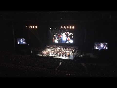 Andrea Bocelli on his first visit to Leeds.