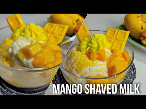 Shaved Milk ๐ฒ Korean Shaved Ice Bingsu | Best Seller Mango Bingsu Mango Shaved Ice Recipe ๐ง