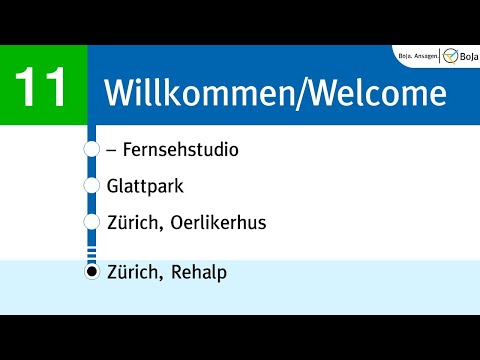 VBZ/ZVV Ansagen | 11 Zürich, Auzelg - Rehalp | BoJa Ansagen