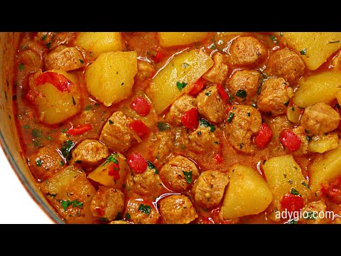 Mancare de post gustoasa cu soia si cartofi | Adygio Kitchen