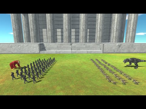 Goro's Army  VS  Armies of the T Rex - Tournament Animal Revolt Battle Simulator ARBS