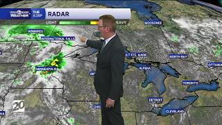 Next rain chance Wed. afternoon