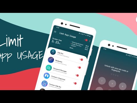 Limit app usage - screen time