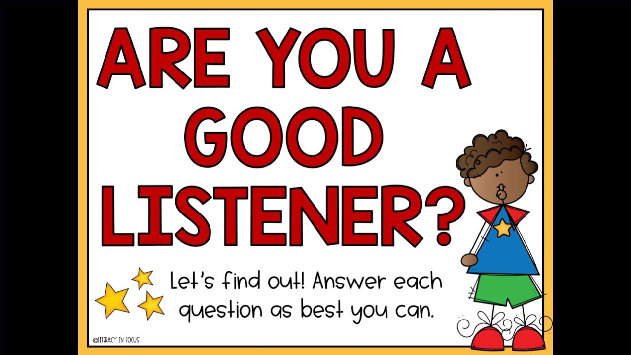 Listening Skills Activity for Kids