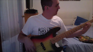 Jaco Pastorius solo on a Ian Hunter&#39;s song  all american alien boy(bass cover and tutorial)
