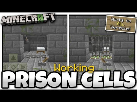Minecraft - WORKING PRISON CELLS ( Easy )[ Tutorial ] MCPE / Xbox / Bedrock / Switch