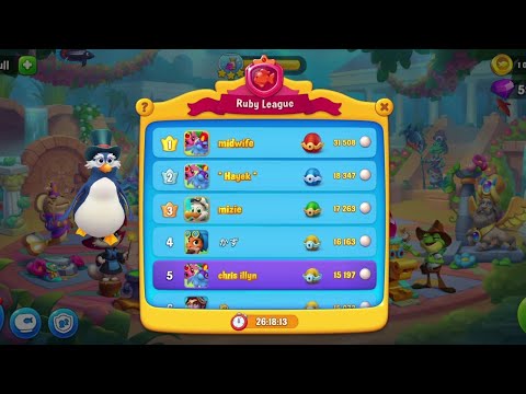 @Fishdom Win Strikes Level 7651 - 7665, Temporary Got 5th Rank in Ruby League