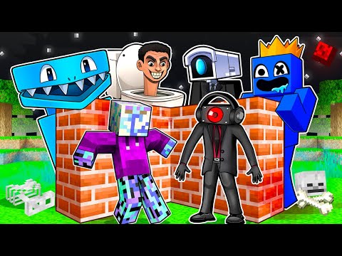 Dash - HORROR Build to SURVIVE with SPEAKER FAMILY in Minecraft!