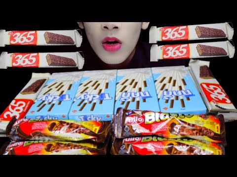 ASMR CHOCOLATE WAFER, FULLO BLASTO, TICKY MUKBANG 맛있게 먹다 EATING SOUNDS