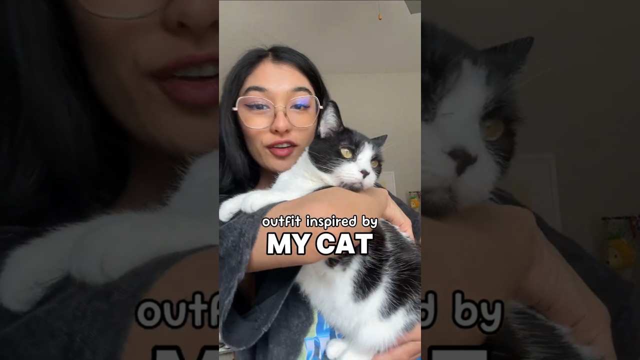 making an OUTFIT inspired by MY CAT 🐱