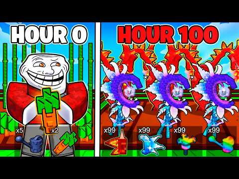 I SPENT 100 HOURS In Grow a Garden 2..