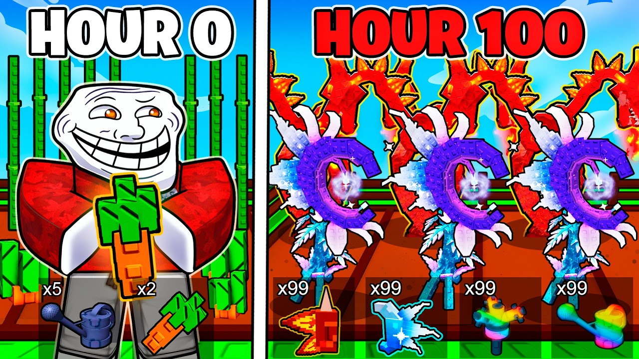 I SPENT 100 HOURS In Grow a Garden 2..