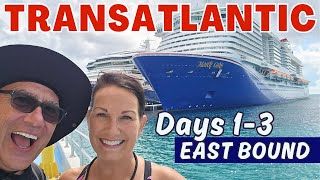 Transatlantic Cruise Journal – Days 1-3 | Daily Life at Sea & 10K Steps 🛳️