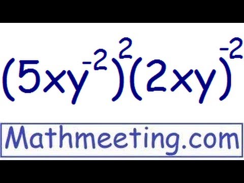 Part of a video titled Simplifying exponents - YouTube