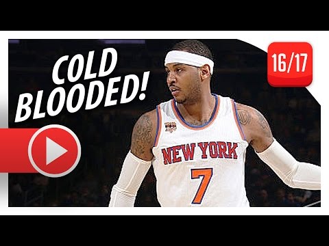 Carmelo Anthony Full Highlights vs Hornets (2016.11.25) - 35 Pts, 14 Reb, Cold Blooded!