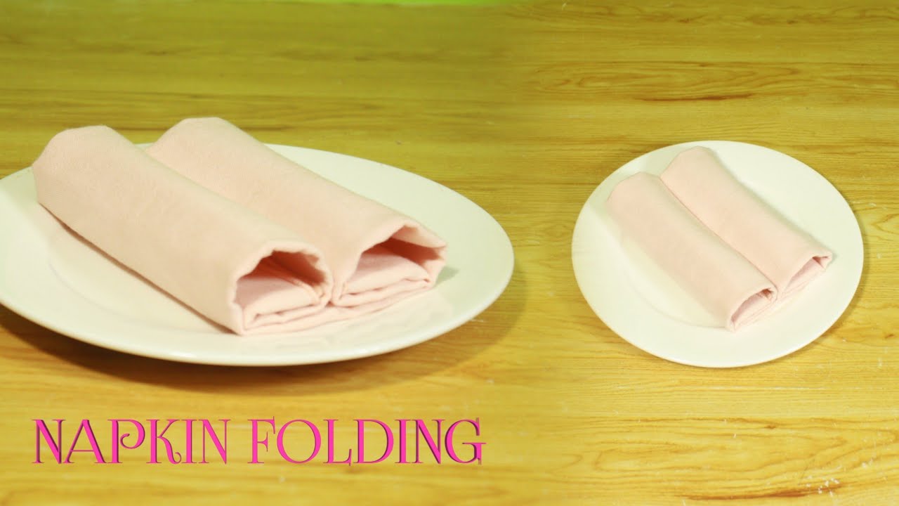 DOUBLE ROLL NAPKIN FOLDING #TUTORIAL