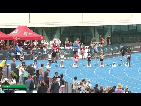 U10 Girls 100m Heat 6: 2022-23 State Combined Events Championships - Saturday