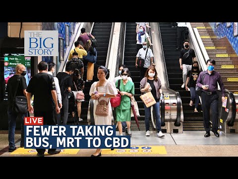 Fewer commuters taking MRT to CBD during weekday morning peak as ridership patterns shift | The Straits Times