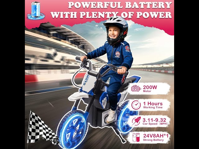 دباب كهربائي للاطفال قابلة لاعادة الشحن مع مفتاح ت...