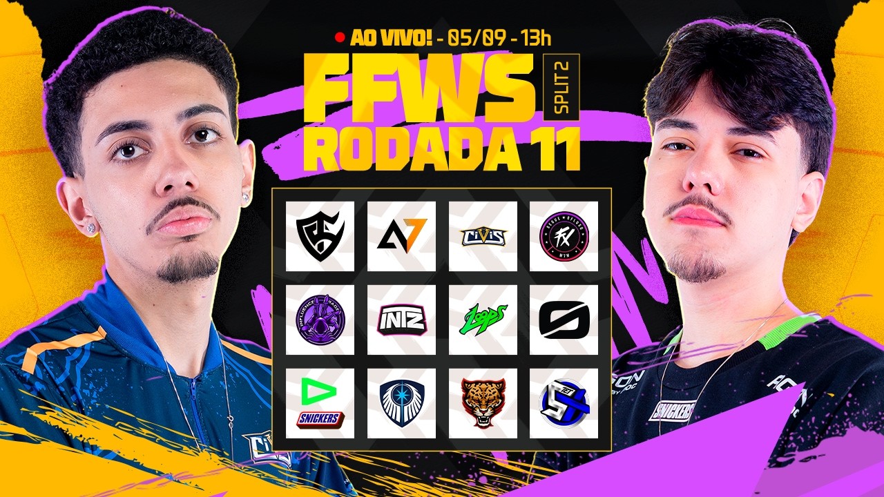 🔴 FREE FIRE AO VIVO: FFWS BRASIL SPLIT 2 | RODADA 11
