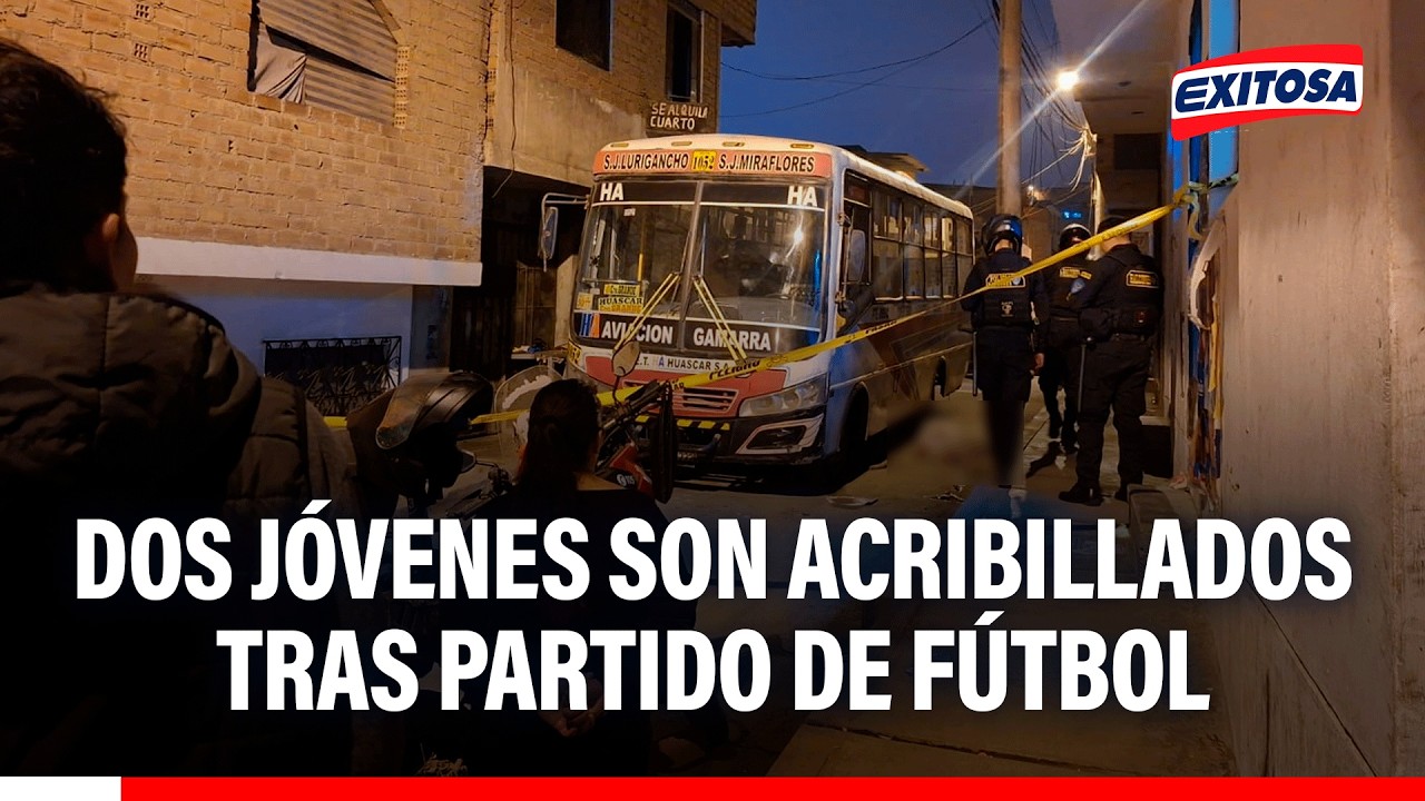 🔴🔵 Dos jóvenes son acribillados tras partido de fútbol y vecinos denuncian abandono de autoridades