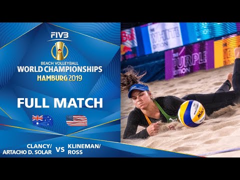 Clancy/Artacho Del Solar vs. Klineman/Ross - Full Match | Beach Volleyball World Champs Hamburg 2019