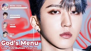 Download lagu Stray Kids - 神메뉴(God's Menu) - Line Distribution   Lyrics mp3