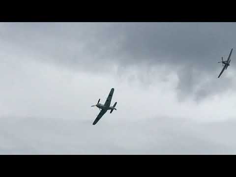 P-51 Mustang and BF109 at the Bray Air Display Ireland