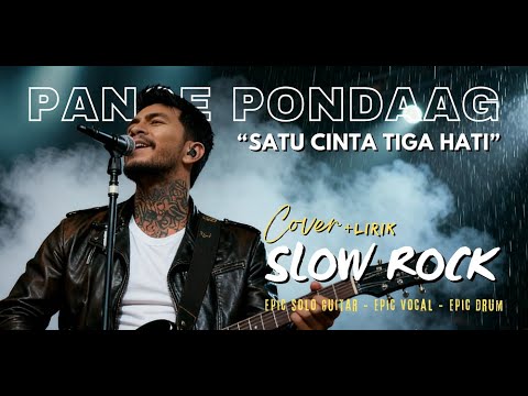 (LIRIK SLOW ROCK) SATU CINTA TIGA HATI - PANCE PONDAAG | COVER SLOW ROCK VERSION