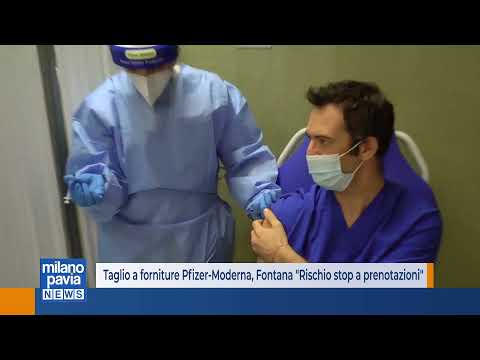 Verso il taglio delle forniture Pfizer- Moderna, Fontana ''Rischio stop prenotazioni''