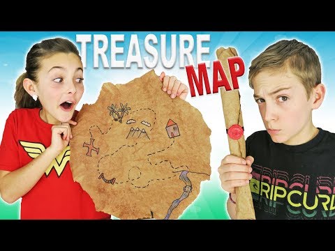How To Make DIY Treasure Map | Easy Kids Crafts