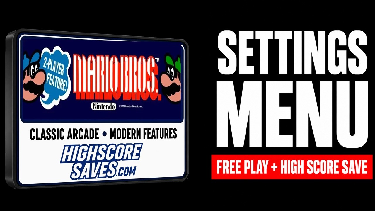 Mario Bros. settings menu video guide