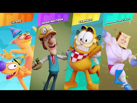 Request:CatDog/Hugh Neutron/Garfield Vs Powdered Toast Man|Nickelodeon All-Star Brawl