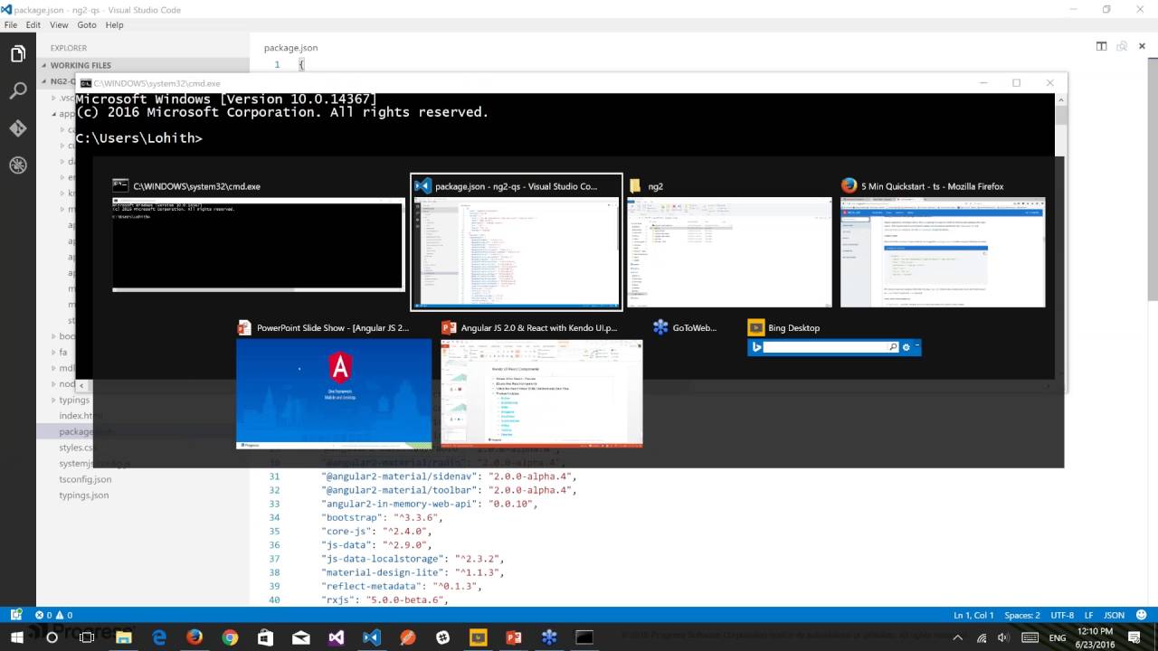 Angular 2 & React support in Kendo UI