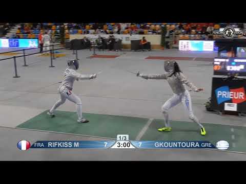 2019 xxx T32 11 F S Individual Orleans FRA WC GREEN GKOUNTOURA Theodora   GRE   vs RIFKISS Margaux