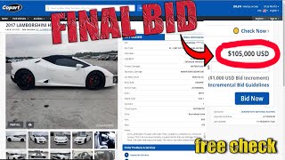 How to get the Final Bid Price of a Car at Copart *THE FREE WAY*