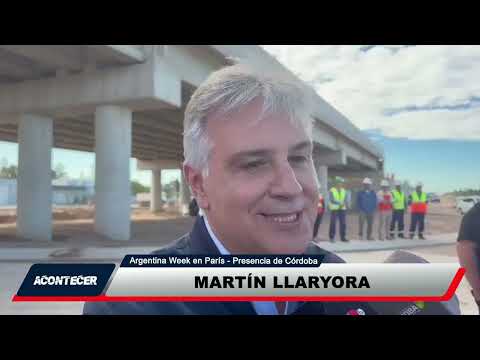 Martín Llaryora, gobenador de Córdoba. participó del Argentina Week en París
