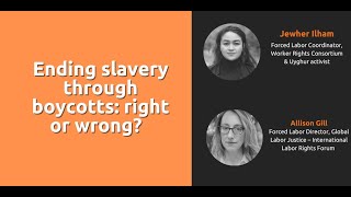 Poner fin a la esclavitud mediante boicots: ¿correcto o incorrecto?