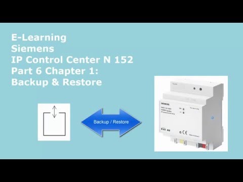 E-Learning Siemens IPCC N152 Part 6 Ch 1 Backup and Restore