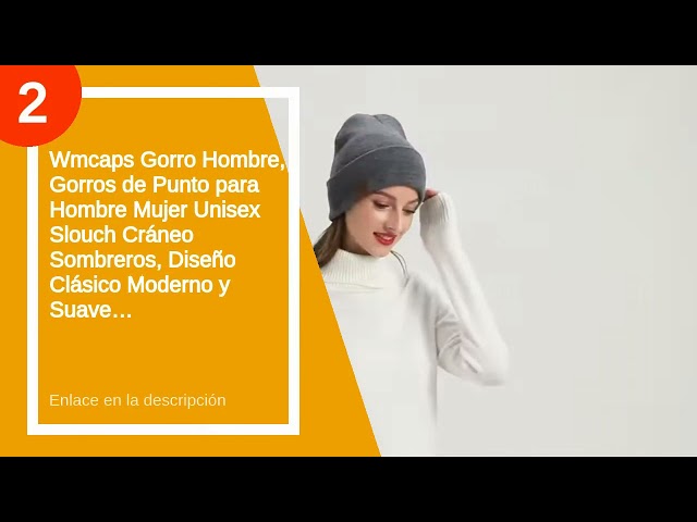 Vídeo relacionado con Gorro Invierno Hombre de Lana Merino: Clásico Gorras de Punto con Dobladillo para Hombre y Mujer, Forrado Suave y Cálido Ideal para Moda Correr Senderismo Esquí Deportes al Aire Libre - Negro