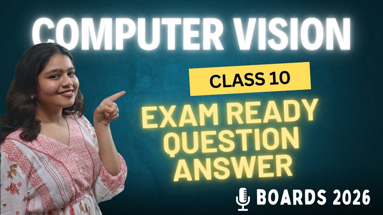 Computer Vision Class 10 AI | MCQ Questions & Answers | CBSE Board Exam 2026