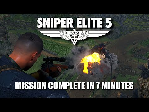 HOW TO COMPLETE this mission in 7 MINUTES - Sniper Elite 5
