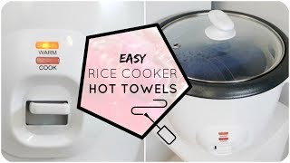 How To: Rice Cooker Hot Salon Towels