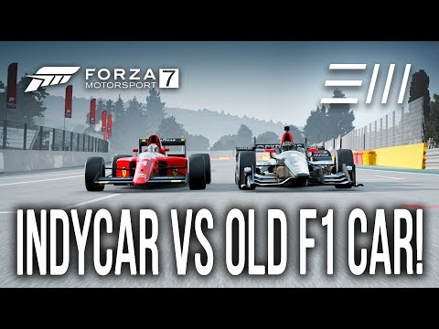 Forza 7 - 2017 "INDYCAR" vs 1990 "F1" Ferrari 641 Formula 1 CHALLENGE!!!
